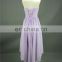 Handmade Flower Cheap Bridesmaid Dresses Wholesale Short Chiffon Gilrs Beach Bridesmaid Dress