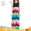 Wholesale Spandex Summer Girl Dress Rainbow Tulle Dress