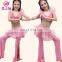 ET-130 Hot sale high milk silk sexy children kids practice belly dance costume including top and pant