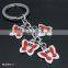 Factoy made monkey and bear shape animal key chian rings