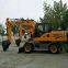 Medium-sized wheeled excavator