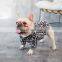 Cool Pet fat dog leopard print jacket Bulldog puppy Letter Clothes small-breed dog