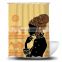 Wholesale African  Women Shower Curtains Custom Digital Printing, Home Goods Black Woman Shower Curtain Hotel/