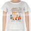 Girl Floral Deer Summer Shirt Children Girls T Shirt