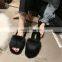 Factory Price Furry Slides Ladies Faux Fur Fleece Amazon Wholesale Hot Sale Fashion Open Toe Slippers Shoes