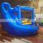 Hot sale!!! Small blue and yellow inflatable bouncer with slide for kids