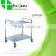kitchen service food hand trolley cart with wheels