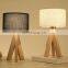 Modern Wooden Eye Protection LED Table Lamp White Black Bedside Table Lamp