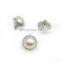 Custom High Quality Clothing Large Leather Stud Pearl Rivet Button