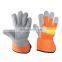 HANDLANDY Cowhide Leather Palm Truck Driving Warehouse Gardening Farm Leather Work Gloves