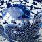 Chinese H56cm Ceramic Big Blue White Dragon Vase Big Floor Vase