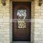 High quality iron single door design wrought iron entry door