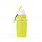 Fashion Type Silicone Foldable Sports Water Bottle with Custom Logo