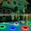 Amphibious IP68 12 LED  Waterproof RGB Floating Led Solar Swimming Pool Light With Remote Controlled Led Swim Pool Light Lamp