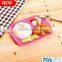 High quality Food grade 7"silicone dinner plate 3 compartment dinner plate
