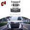 CH New Product Side Skirt Fog Lamp Larynx Labial Tail Fender Body Kits For Alphard 15 Upgrade To 18 Modellista