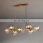 Gold LED Decor Hanging Lamp Modern Creative 8 Heads Magic Bean Pendant Lights