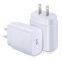 Type-C cable fast Charger US Plug 25W pd fast charger for Galaxy Note for Samsung mobile phone