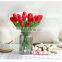 Wholesales Manufacture Wedding Bride Bouquet Beauty Silk Touch Artificial Tulip Flowers For Home Decoration