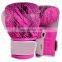 Custom Design & logo Printed leather Boxing Gloves Print Mix Color PU leather boxing glove