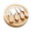 New Design High Quality Unique Natural Round Simple Bamboo Cheese Board
