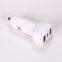 Universal Portable 3 USB Ports Plastic USB Car Fast Charger for Mobile Phone