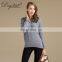 Wholesale Italy Fine Autumn Knitted Jumper V Neck Cashmere Wool Blend Sweater