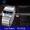 Men Luxury Stainless Steel Band Mens Blue LED Digital Sport Quartz Wrist Watch