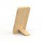 Multifunctional 10 W Eco-Friendly Bamboo Wood Wireless Phone Charger Stand with Fast Wireless Charging Includes Phone Holder