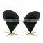 High-end fiberglass corn chair with metal legs deisgner chair