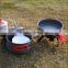 Brand New cast iron camping cookware with carry bag