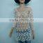 Milk silk vest or long sleeve for ladies embroidery water soluble lace