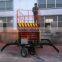movable hydraulic scissor lift/four wheels mobile scissor electric lift platform / hydraulic aerial work platform
