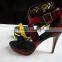 Ladies fashionable high heeled sandals your design shoes oem shoes factory sandal 2016