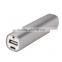 promotional gift alloy portable 2600 mah power bank charger