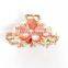 Colorful crystal hair claws New Arrival Fashion Flower Rhinestone Alloy hair claw girl's fashion jewelry                        
                                                Quality Choice