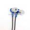 Best blue embraved diamond in-ear perfect sound quality metal earphone