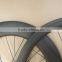 ruote carbonio pista fixed gear carbon wheels 50mm front 90mm rear clincher bicycle wheelset
