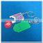 Small plastic trolley coin keyring