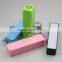 2600mAh Power Bank Fashion Series Square Lipstick Style Backup Battery Charger bank