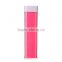 Wholesale Alibaba Promotional Lipstick Rohs 2600mah Power Bank Charger