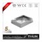 Three hole SUS304 stainless steel brushed surface treatment soap dish