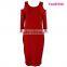 Wholesale Red Fat Size Women Fancy Party Dress For Lady