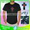 1000designs DJ dance light up and down el shirt/ custom el equalizer panel /music activated led t shirt