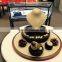 Unique natural handmade round table jewelry display