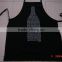 cheap BBQ apron &cotton apron for kitchen and promotion black bib apron with printing -52