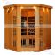 Best Sales 4person Use Infrared Sauna, 4-5 person Far infrared Corner Sauna