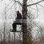 Portable tree stand hunting hang -on seat