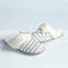 ladies comfortable stripe print jersey indoor slipper
