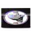 Advertising magnetic levitating floating shoe display with LED lights